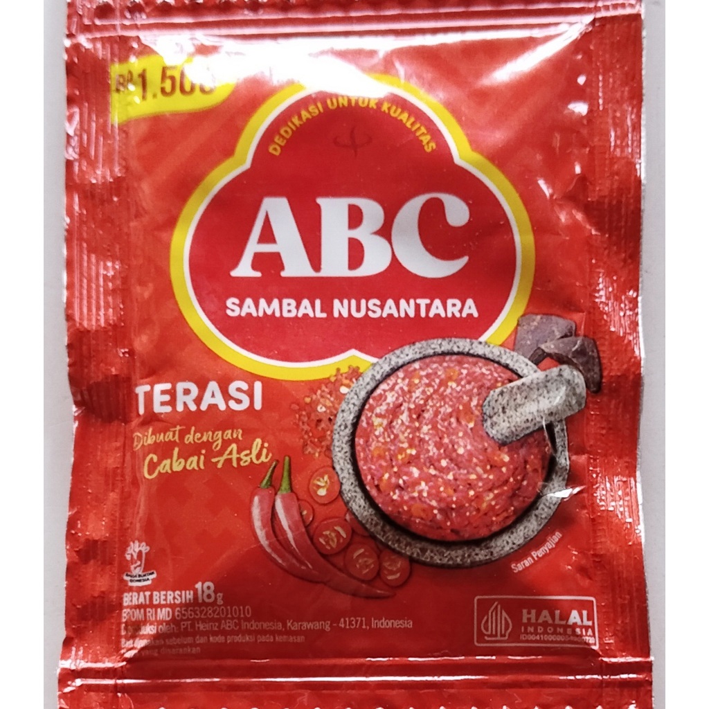 ABC SAMBAL Nusantara - 18gr | Cabai Asli & Terasi Udang Pilihan