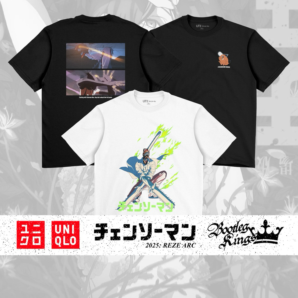 [HOT] UNIQLO X CHAINSAW MAN REZE ARC MOVIE 2025 UT GRAPHIC T-SHIRT | MATERIAL 24s COTTON COMBED ASLI