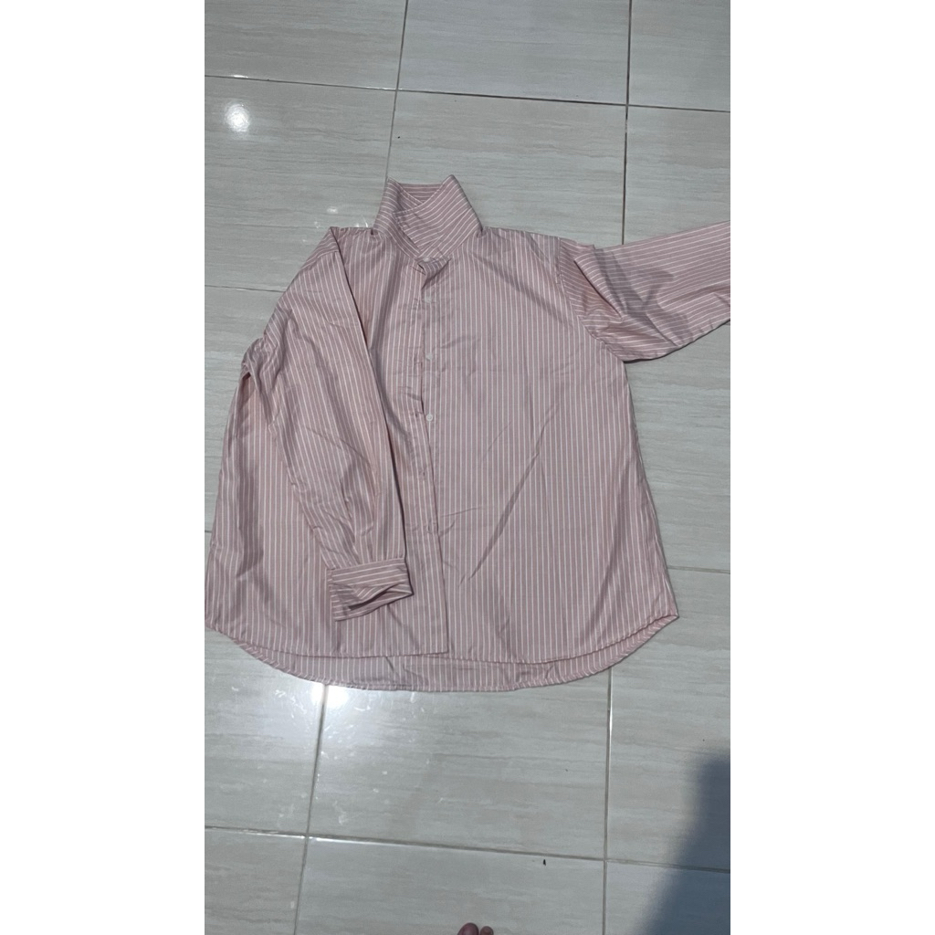 KEMEJA PINK SALUR PRELOVED