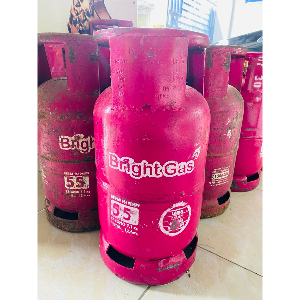 Tabung gas pink ( Bright Gas 5,5kg ) kosong