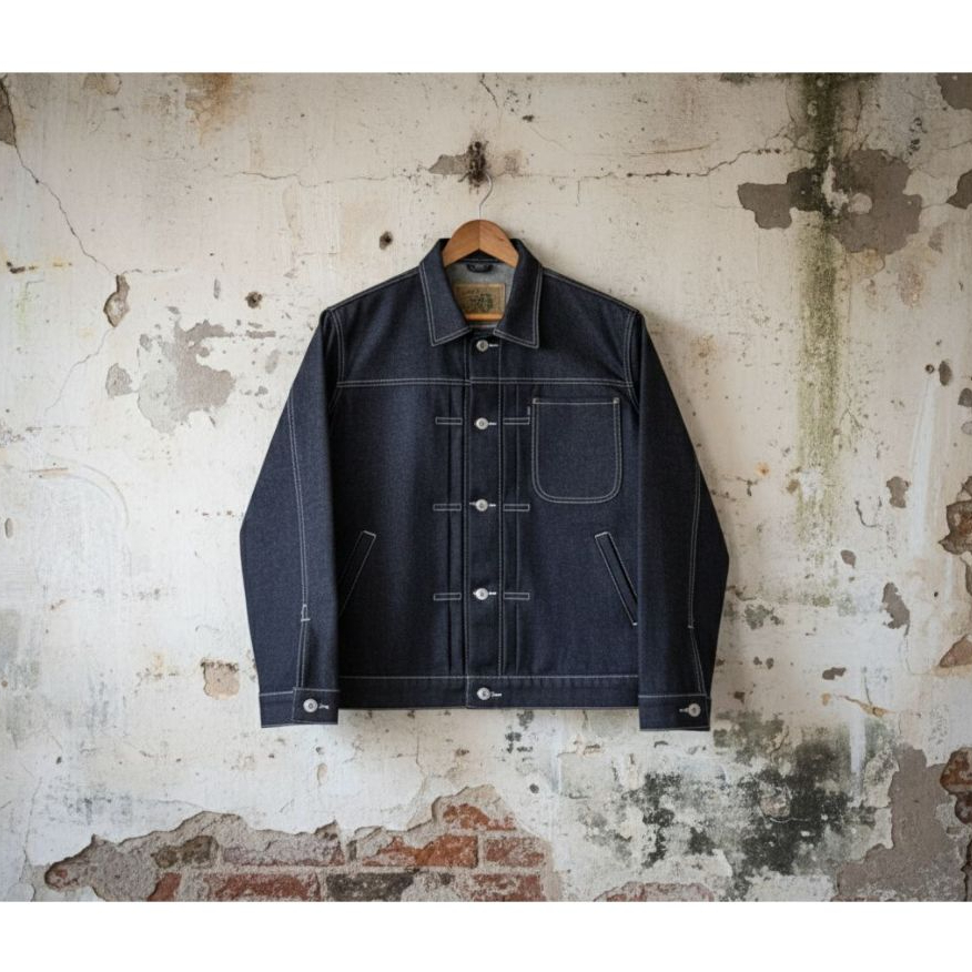jaket denim non selvedge vintage, model 3, type 2