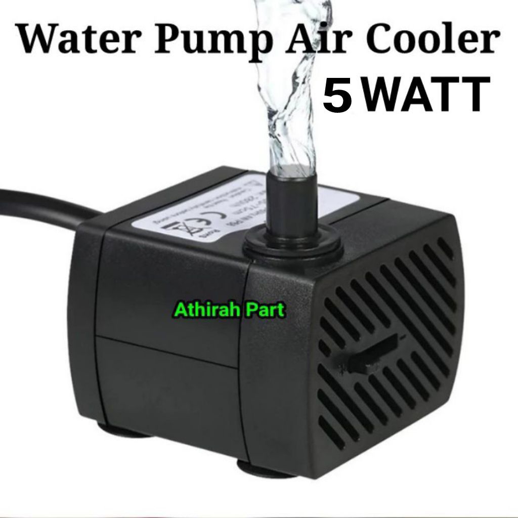 Dinamo Pompa Air Celup Kipas Angin Cooler Universal Daya 5 Watt Water Pump Celup Kipas Angin Cooler 
