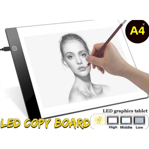 Kotak lampu LED A4, kotak lampu LED, papan stensil seni, papan gambar, kotak lampu LED