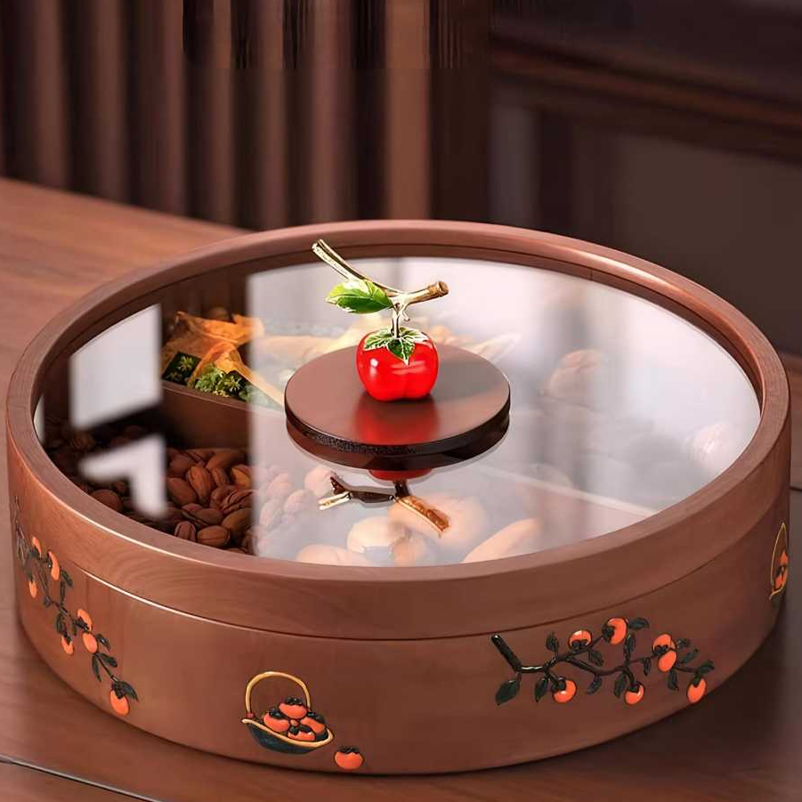 Kotak Buah/Kue Kering Kayu Solid_ED151