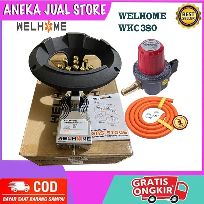 KOMPOR TEKANAN TINGGI Welhome Kompor Gas Tungku Besar WKC-380
