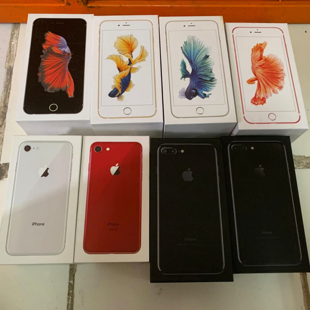 (DUS SAJA) Dus / Box iPhone 8 / 7 Plus / 6s+ Second Mulus Siap Pakai buat panjangan toko