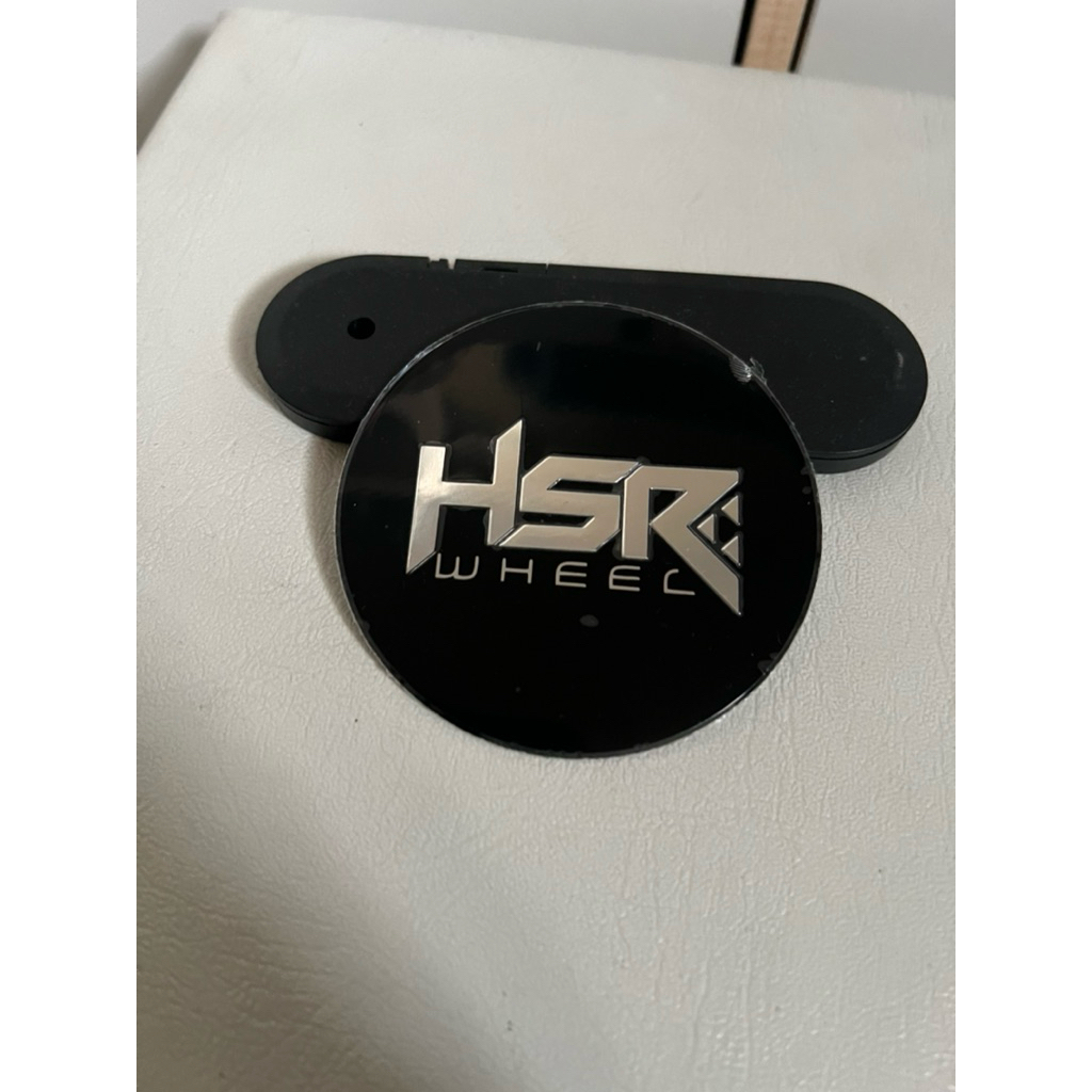 Sticker Dop Velg Mobil Hsr Wheel Original // emblem dop hsr original Ukuran 7,8 cm Datar