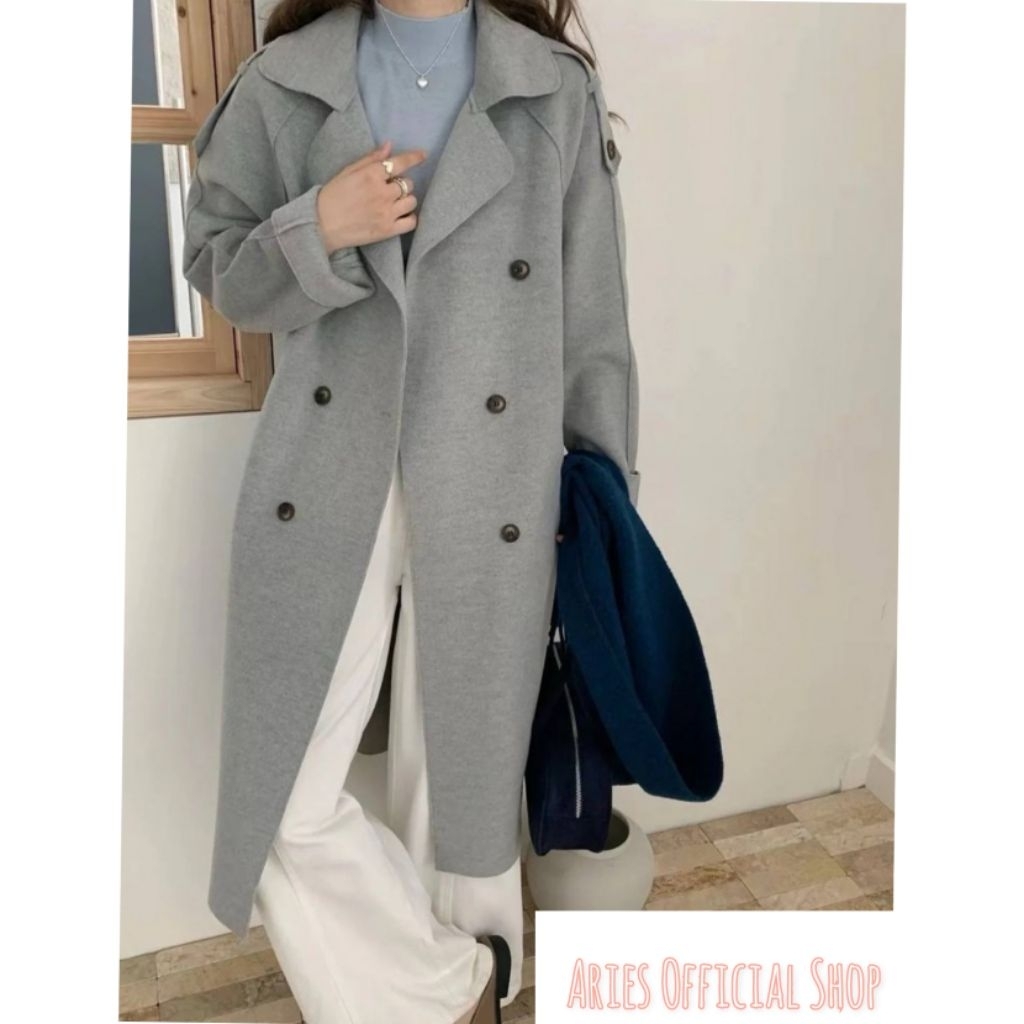 PREMIUM KOREAN COAT WOOL WANITA