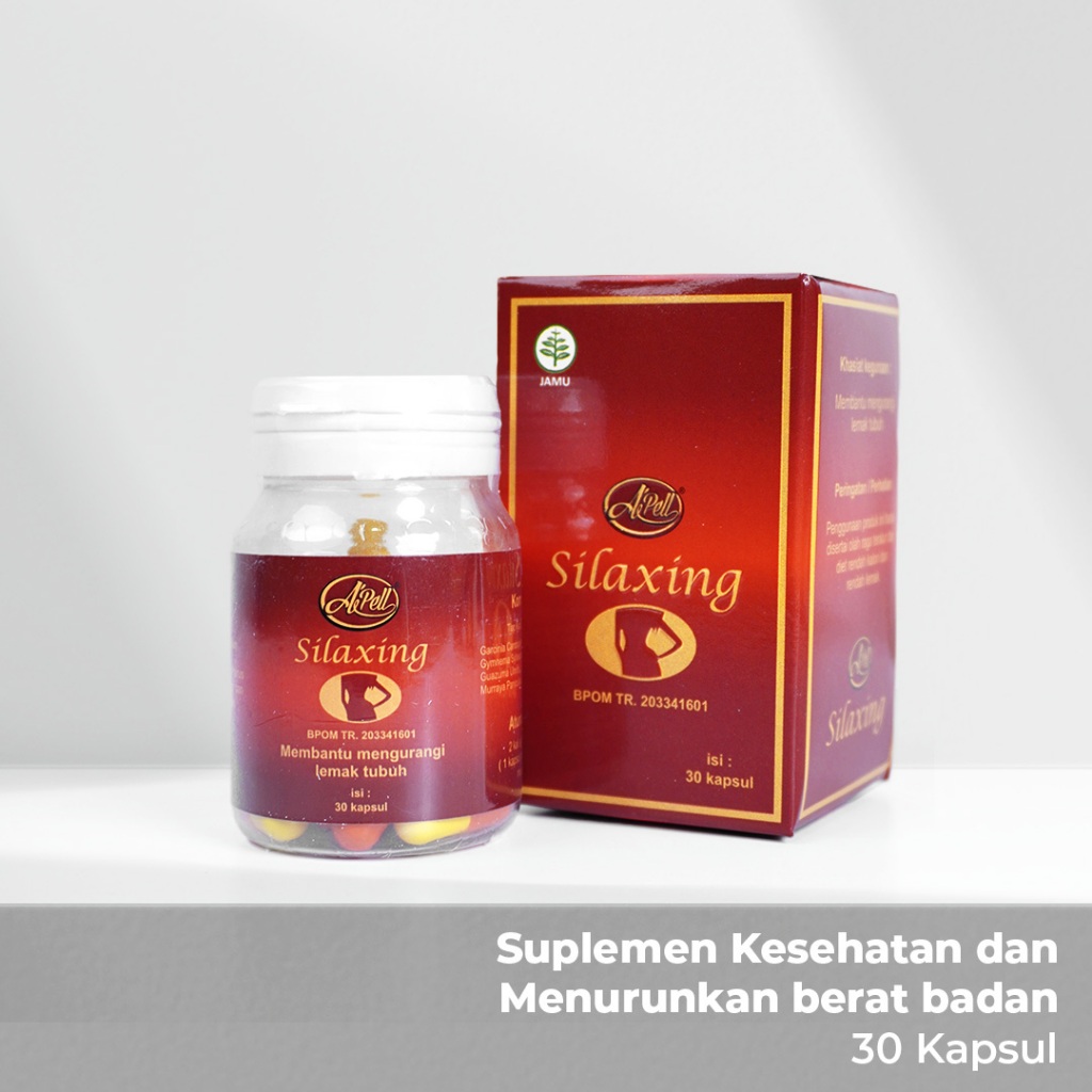 Paket Glow Shape – Silaxing Suplemen Diet + Collagen CL-Emonie Suplemen 30 Kapsul - Bundling Herbal 