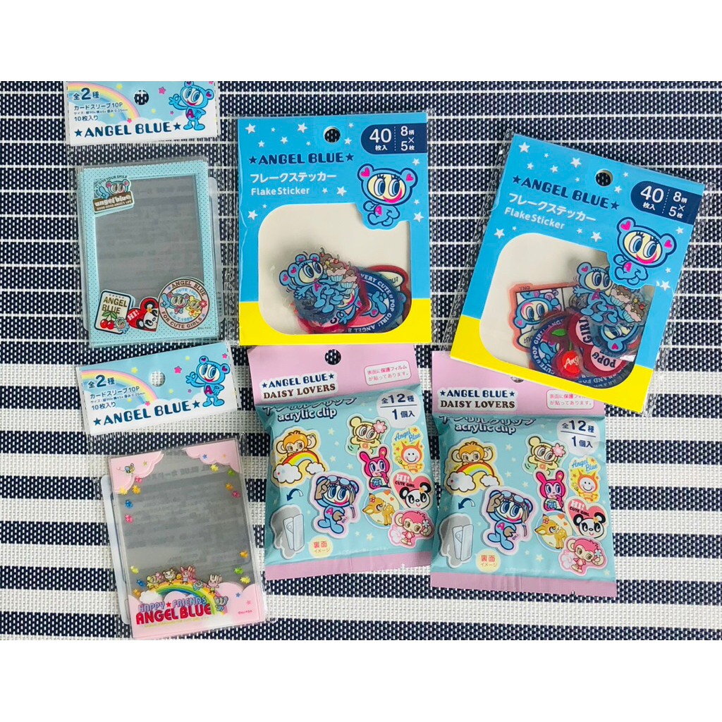 angel blue daisy lovers stiker clip card sleeve original japan