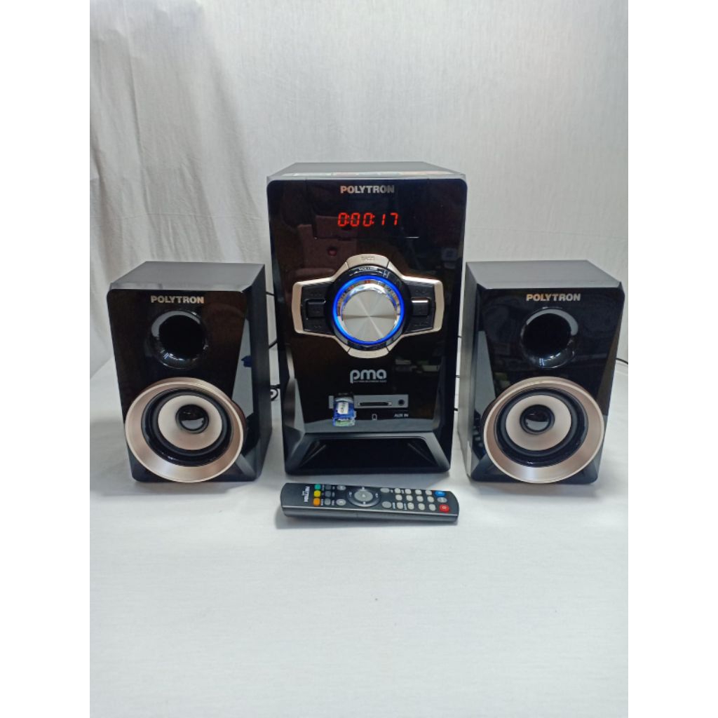 SPEAKER AKTIF POLYTRON ORIGINAL multimedia bluetooth,usb,flashdisk,radio karaoke mic