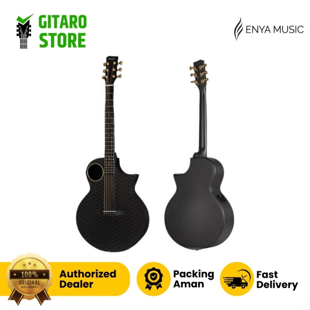 Gitar Akustik Elektrik Gitar Enya X4 Pro S4 Eq 41 Inch Carbon Fiber
