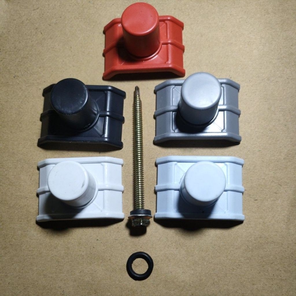 Roofseal Atap UPVC / Baut Alderon merah abu biru putih hitam+baut roofing 7cm