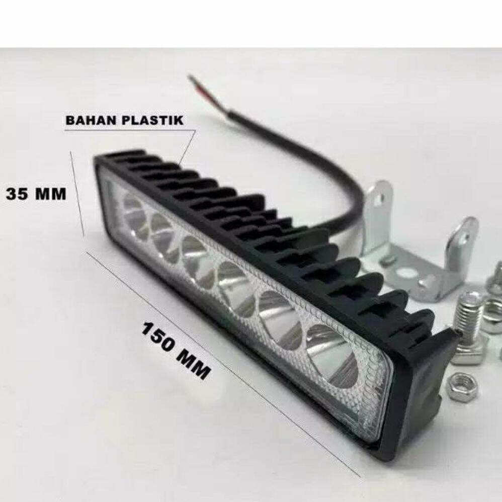 [GROSIR] Lampu Tembak Sorot mini 6 Led Panjang 12 volt Universal