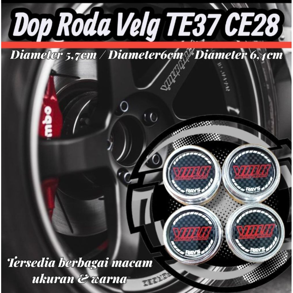 Dop Tutup As Roda Velg Mobil Merk Volk Rays Te37 Ce28 Ring 14 15 16 17 18 19