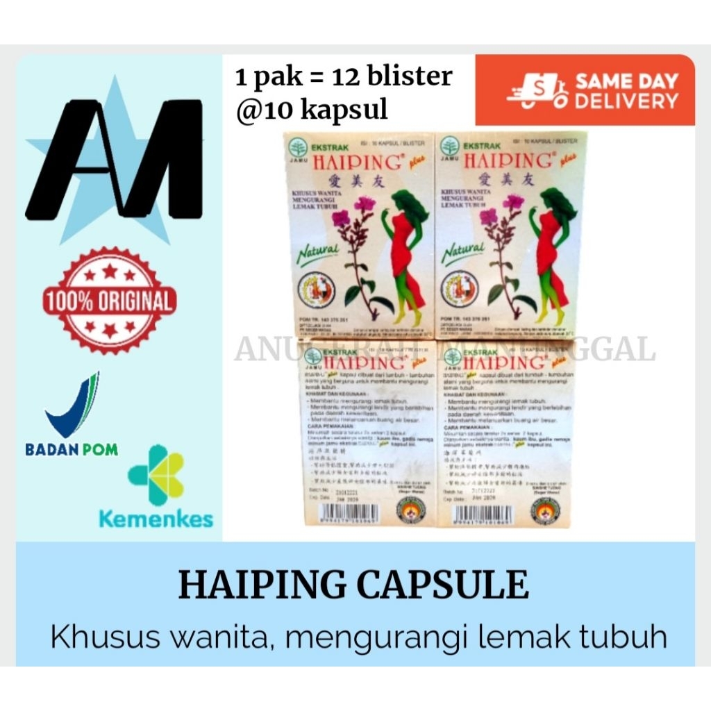 Haiping Capsule Pelangsing per dozen
