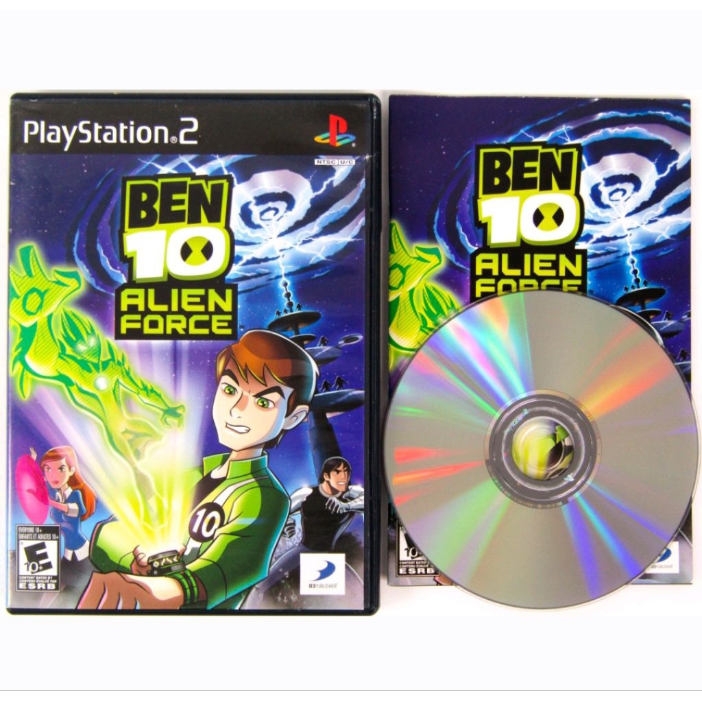 Kaset Ps2 BEN 10 ALIEN FORCE - Kaset Game PlayStation 2