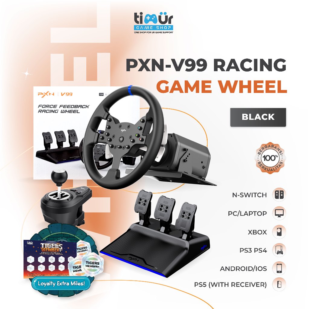 PXN V99 3,2Nm Force Feedback Racing Steering Wheel Race Simulator Gaming Stir Setir PS3 PS4 PS5 PC X