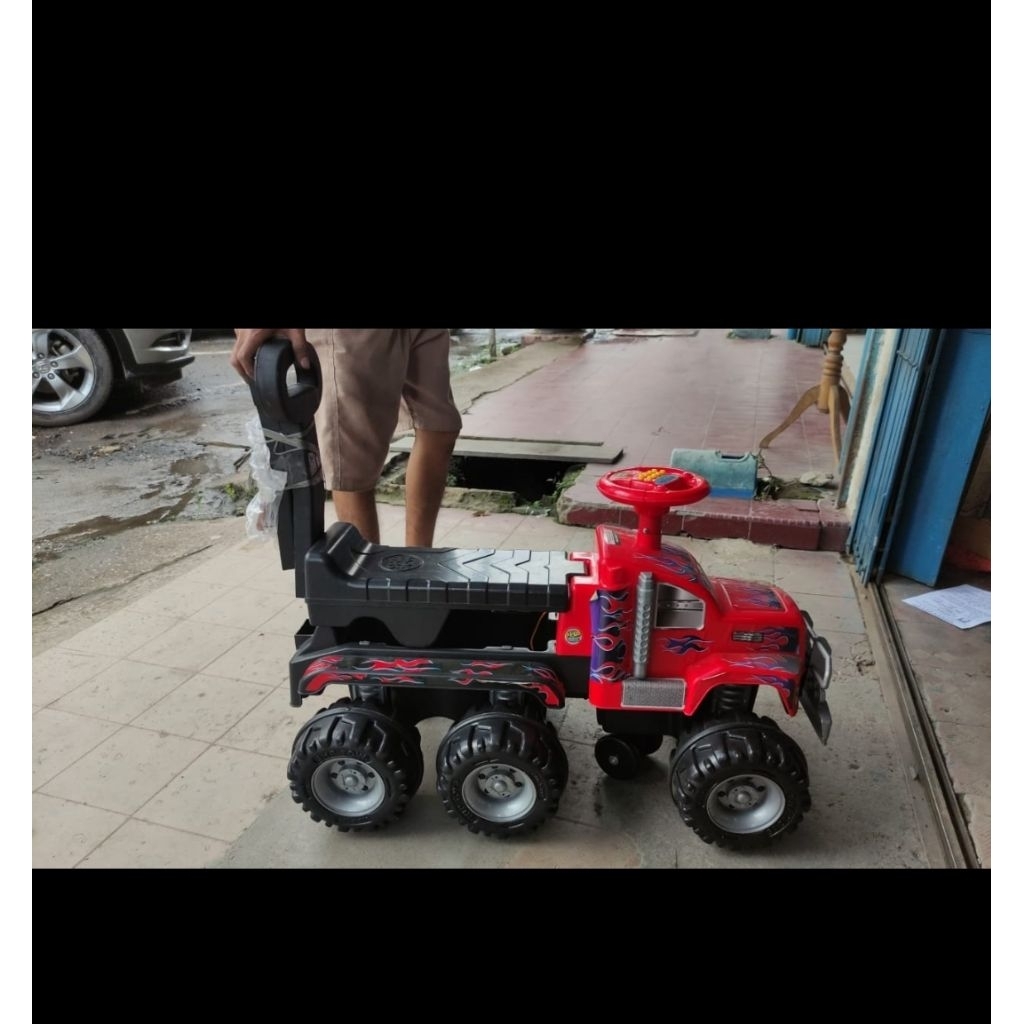 Mobil Dorong Anak Truk SHP TOYS | Mainan Mobil Anak Roda 4 Bisa Musik dan Didorong | Mobil Aki Manua