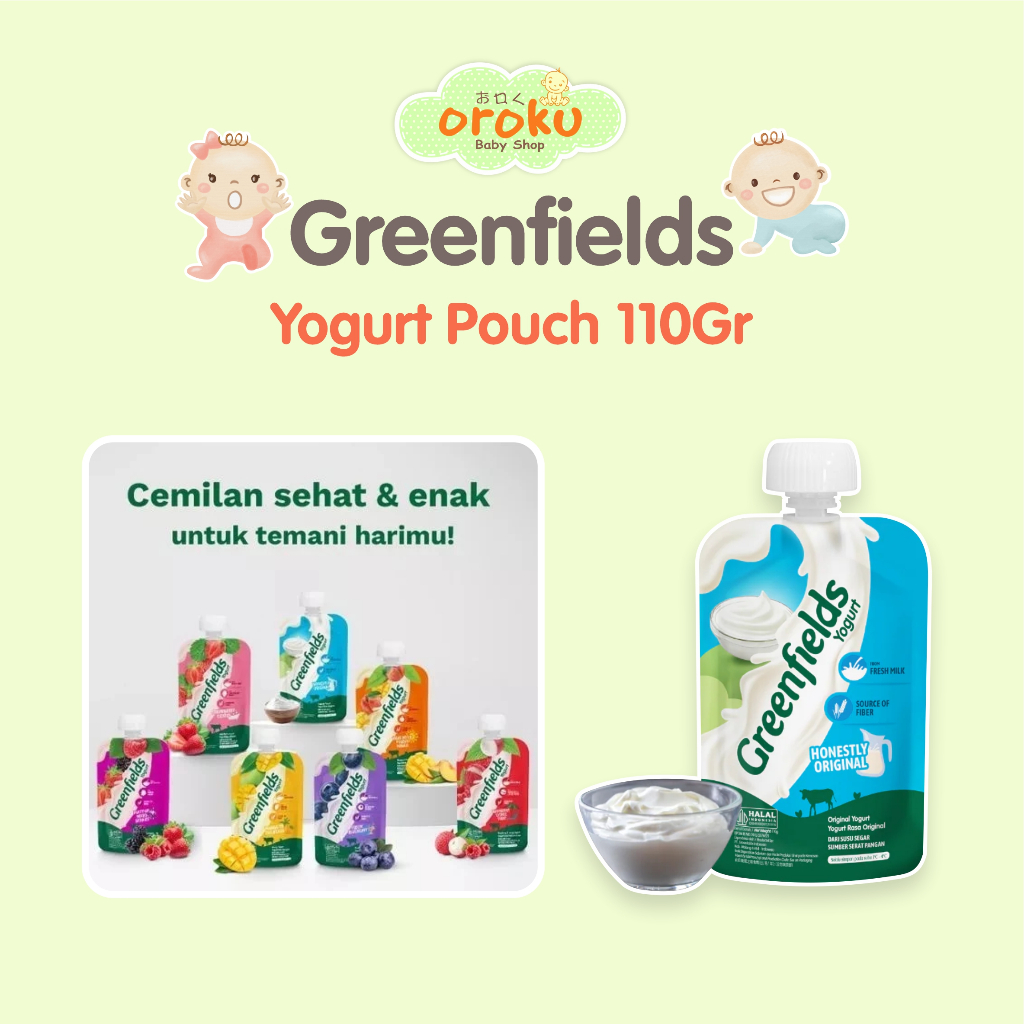 GREENFIELDS YOGURT POUCH 110GR / FRESH YOGURT