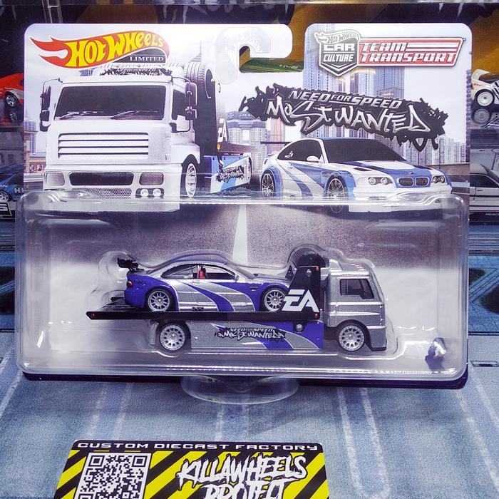 HOTWHEELS LIMITED CUSTOM - TEAM TRANSPORT BMW M3 GTR (Need For Speed)