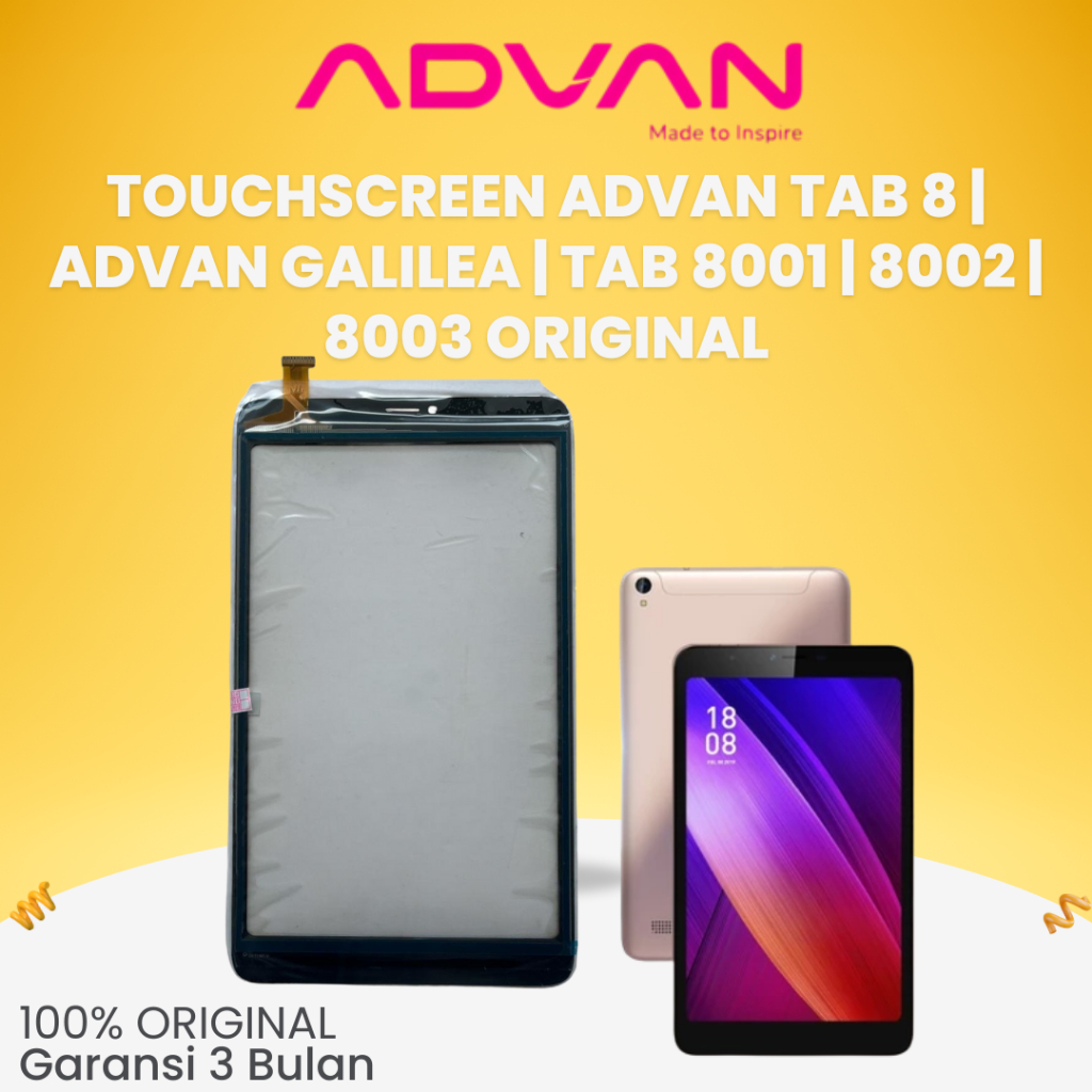TOUCHSCREEN ADVAN TAB 8 / ADVAN GALILEA / TAB 8001 / 8002 / 8003 Original
