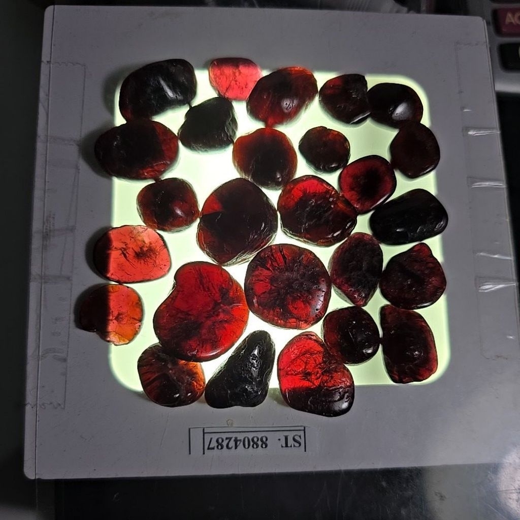 BATU RED GARNET ROUGH BATU ASLI PAKET 100 grams