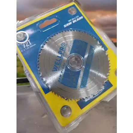 WELLPRO Mata Pisau Circular Saw Blade 4'' x 72T - Mata Potong Circular 4 Inch x 72 T WELLPRO