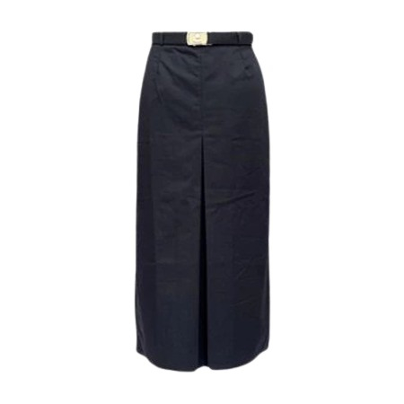 ROK PANJANG HITAM MODEL SPAN 1 PAKAIAN ANAK PEREMPUAN SERAGAM SEKOLAH SMP BAHAN DRILL POLOS KEKINIAN