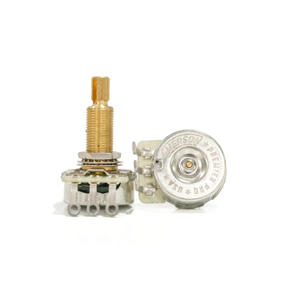 Emerson 500K Custom Pro premium potensio 500K Long Split Shaft Original Potensio Gitar & Bass