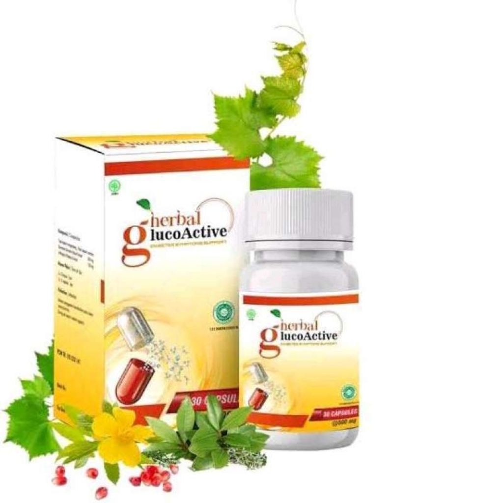 GlucoActive Original Herbal Untuk Diabetes Terbaik BPOM