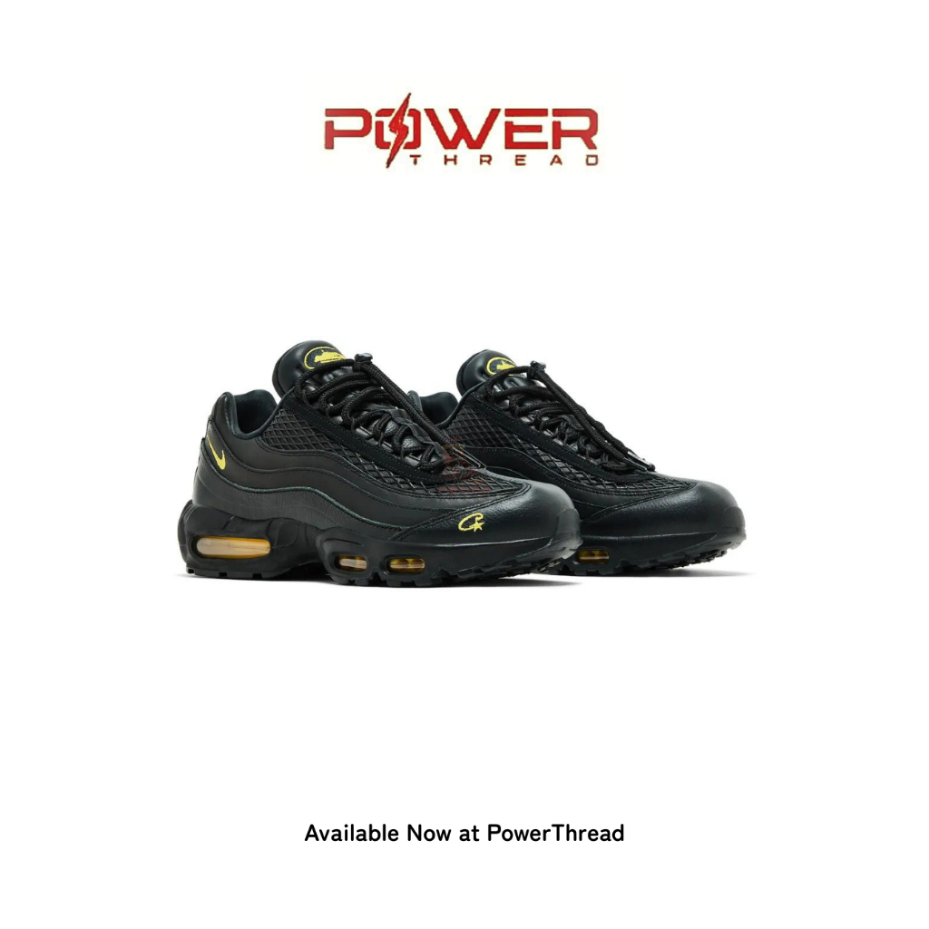 Power Thread - Sepatu Airmax 95 Honey Black Sneakers Authentic