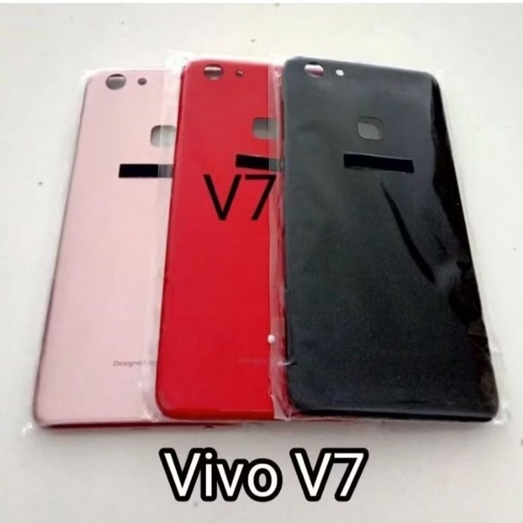 Back Door Cover Casing Tutup Belakang BackDoor Kesing HP VIVO V7 / VIVO 1718 + Tombol
