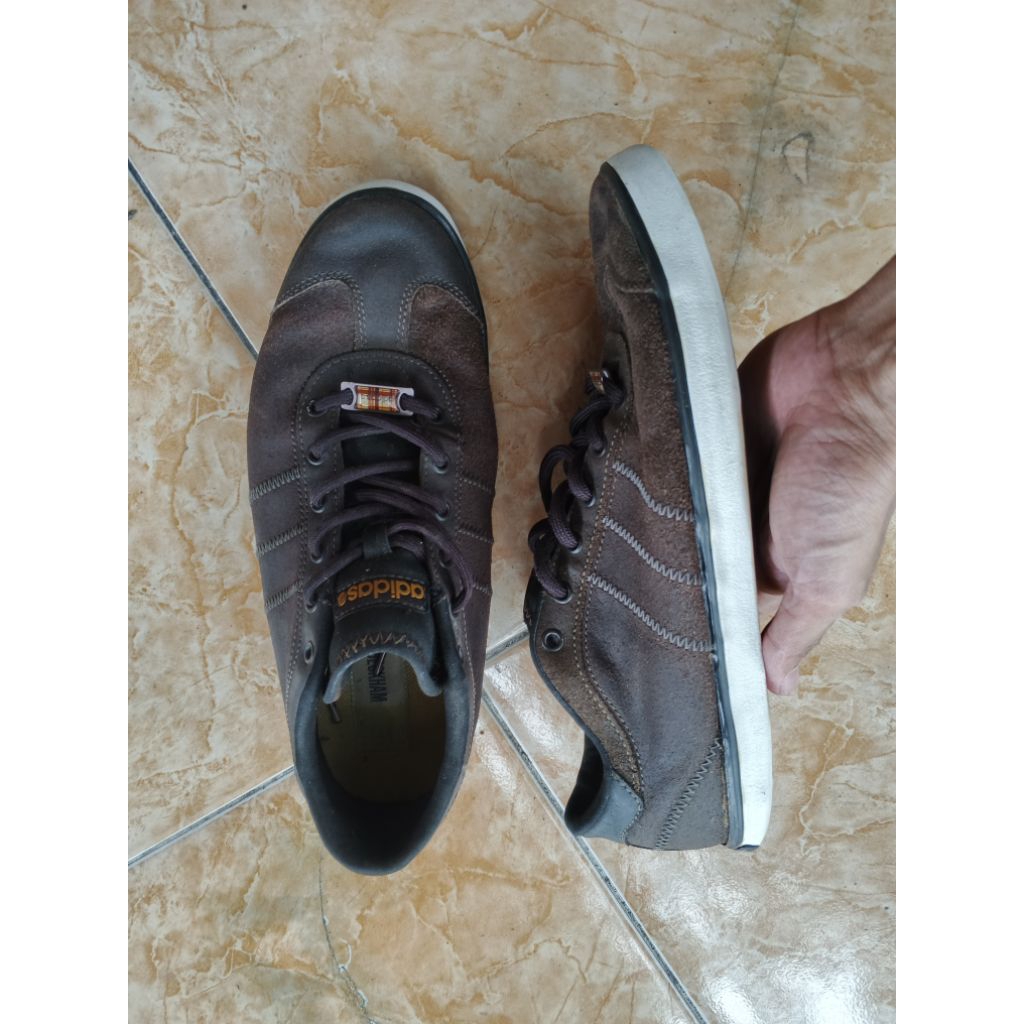 preloved adidas neo David Beckham leather fit size 42