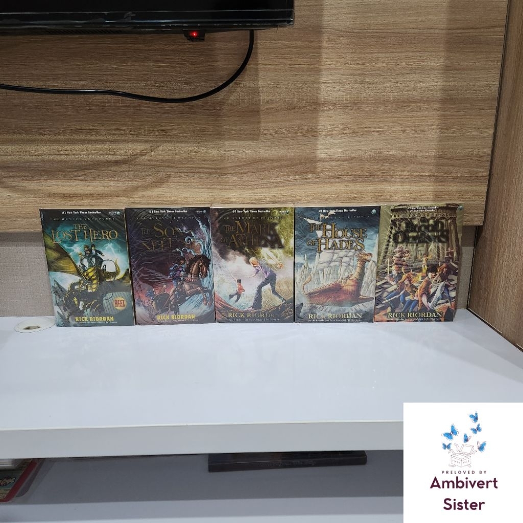 [ PRELOVED ] Buku Novel Heroes of Olympus 1 2 3 4 5 Fullset The Lost Hero The Son of Neptune The Mar