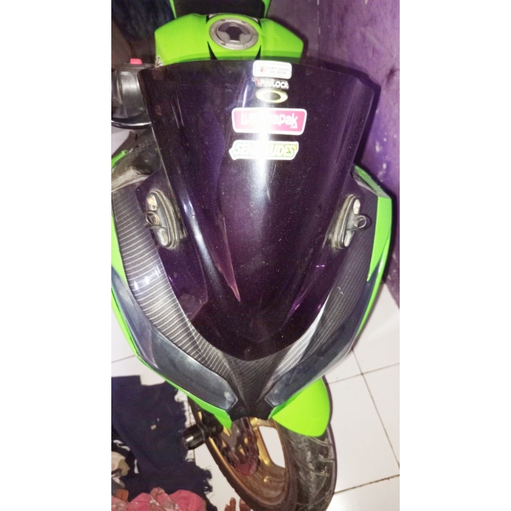 kedok body depan v body tameng depan original ninja 250 fi