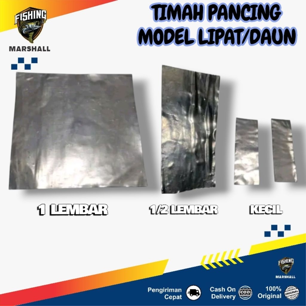 Timah Pancing Model Timah Lipat Timah Daun Alat Mancing