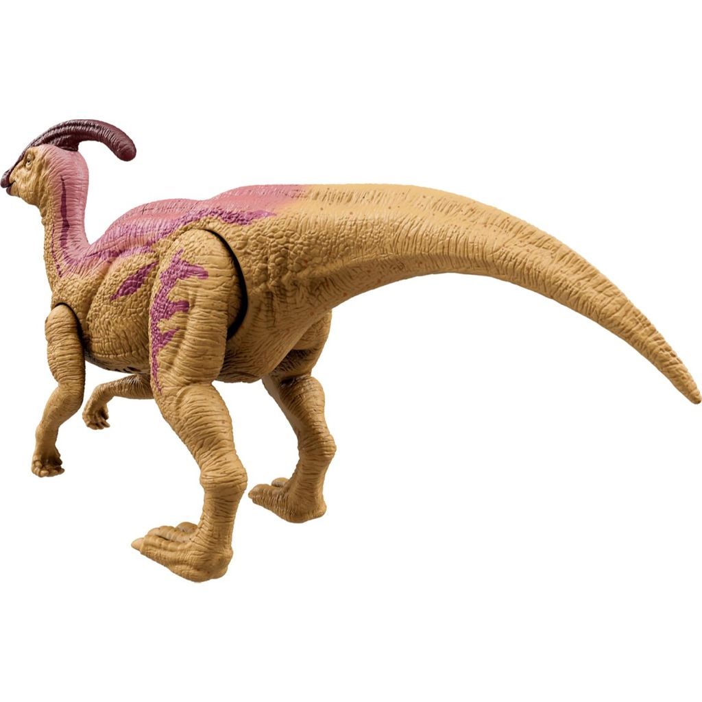 Mattel Jurassic World Wild Roar Dinosaur Action Figure, Parasaurolophus with Glowing Spine Reveal Li