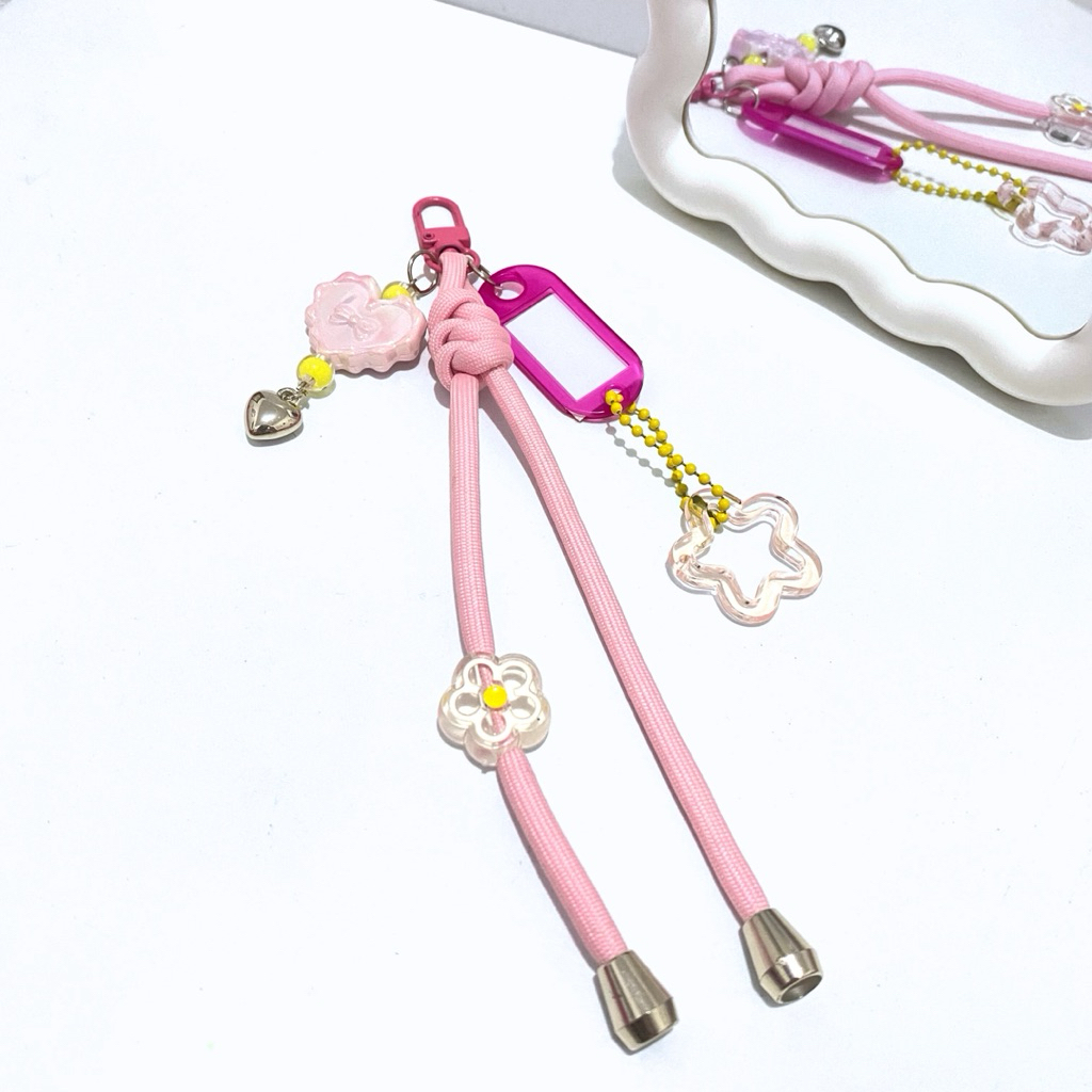 Gantungan kunci tas tali / Gantungan Kunci kristal / Gantungan hp / gantungan kunci Aesthetic/ Keych