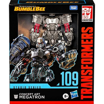 RANSFORMERS TOYS STUDIO SERIES LEADER BUMBLEBEE 109 CONCEPT ART MEGATRON, 21.6 CM