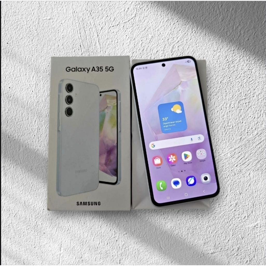 Samsung a35 versi ram 8 256gb 5g lte hp second lengkap resmi indonesia
