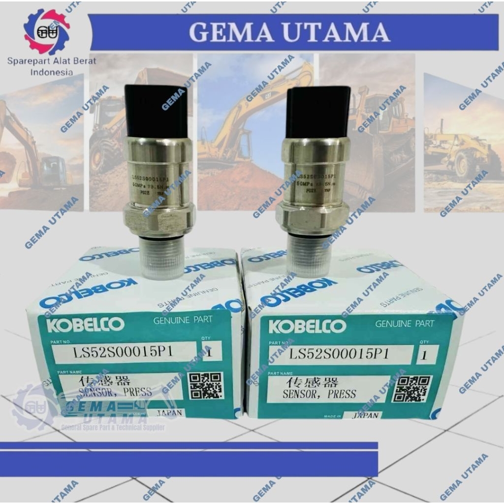 LS52S00015P1, LS52S00016P3, LS52S00019P1 Sensor High Pressure SK170-8 SK200-8 SK210-8