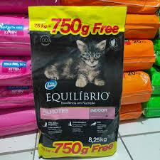 Equilibrio Kitten 7,5Kg Free 750Gr Equil Kitten Filhotes Indoor - Makanan Kucing Equil Kitten