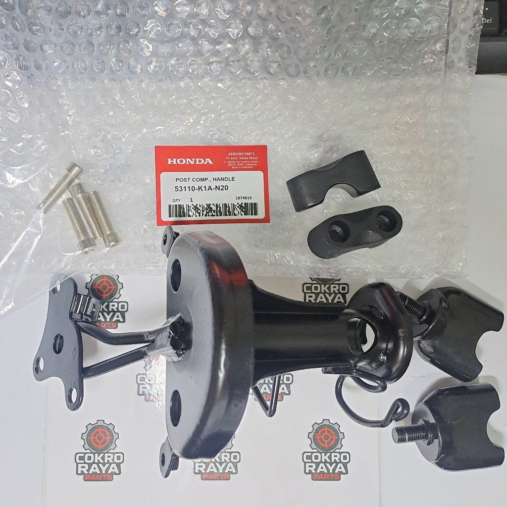 [OEM] DUDUKAN STANG BEAT STREET  2020 K1A + RAISER BAWAH + KLEM ATAS(KECIL) + BAUT L (4BH)