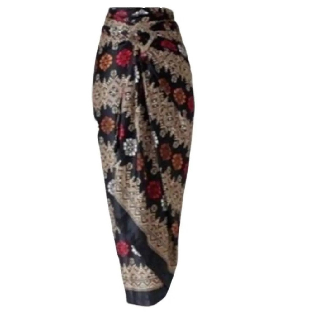 Rok Batik Wanita Bawahan Kebaya Model Kain Lilit Bahan Semi Sutra Silky Motif 002