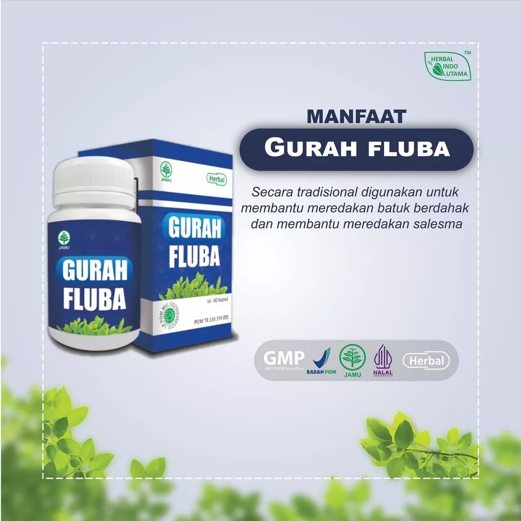 GURAH FLUBA OBAT HERBAL GURAH BATUK ASMA HERBAL INDO UTAMA