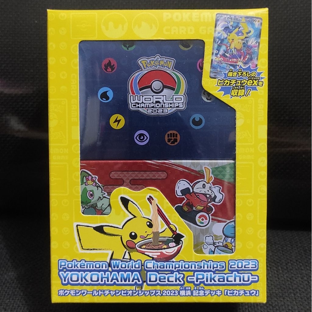 Kartu Pokemon TCG World Championship 2023 Yokohama Deck Set TANPA PROMO Pikachu Original Jepang