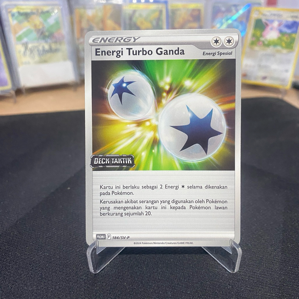 Energi Turbo Ganda Deck Tactik 184/SV-P Promo Trainer TCG Pokemon Indonesia