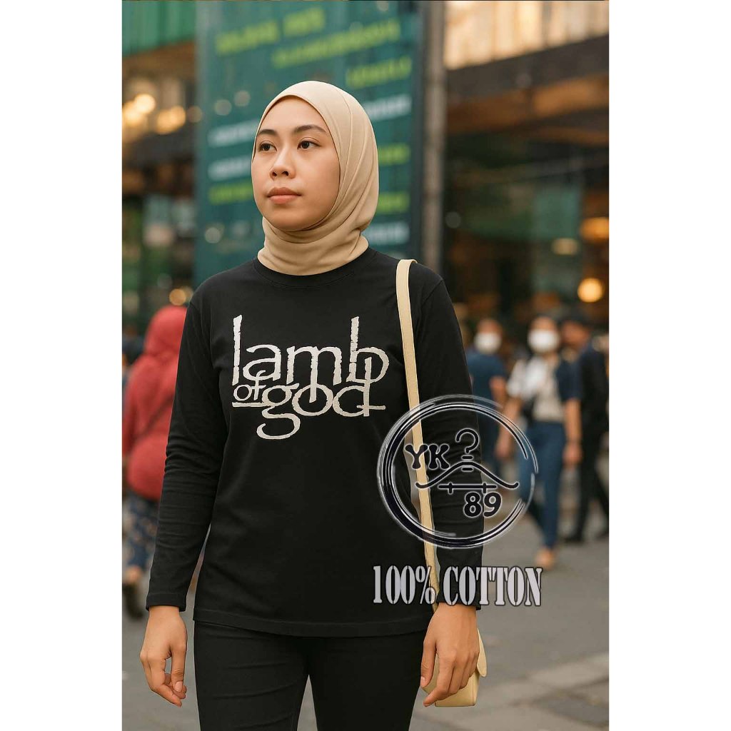 kaos lamb of god ( lengan panjang ) cotton unisex
