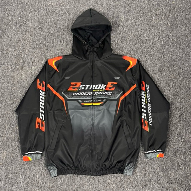 PIONERR RACING - JAKET 2STROKE - JAKET RACING BAHAN PARASUT - JAKET RACING 2STROKE BAHAN PARASUT ANT